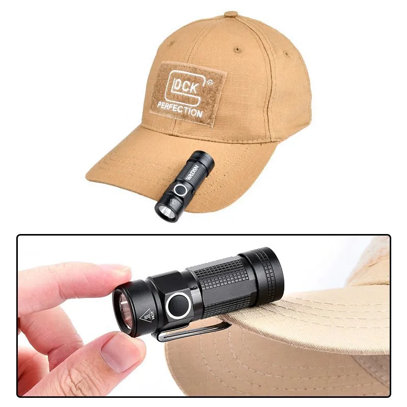 WADSN Helmet Light FAST arma Flashlight Strobe Telescopic Zoom Survival Safety Lamp With Hat Clamp Holder  Hunting softair