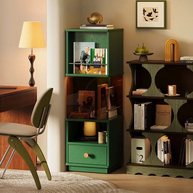 Bookcase floor shelf does not take up space living room storage locker dopamine
