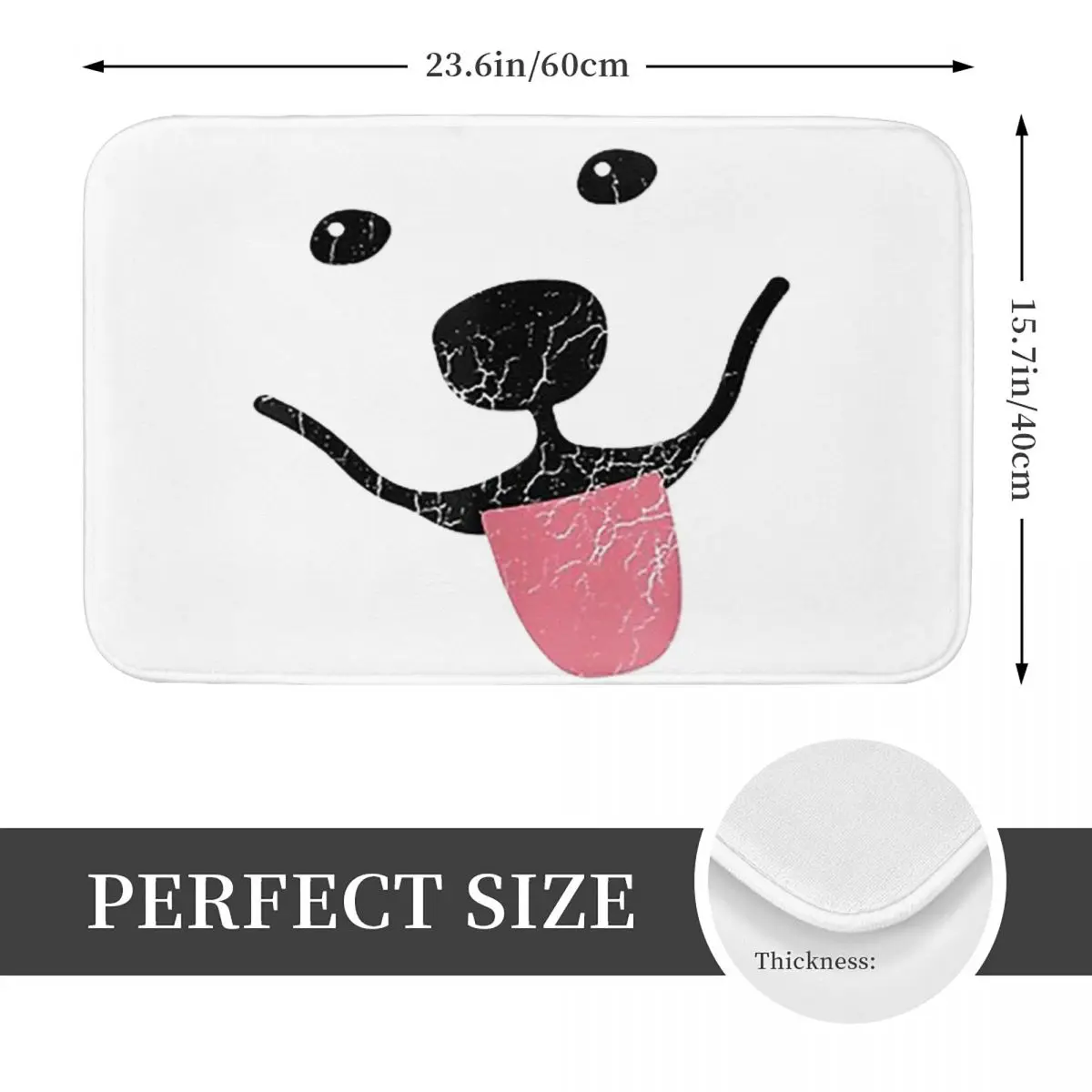 Funny Samoyed Anti-slip Doormat Floor Mat Cushion Carpet Rug for Kitchen Entrance Home Bedroom Footpad Mats