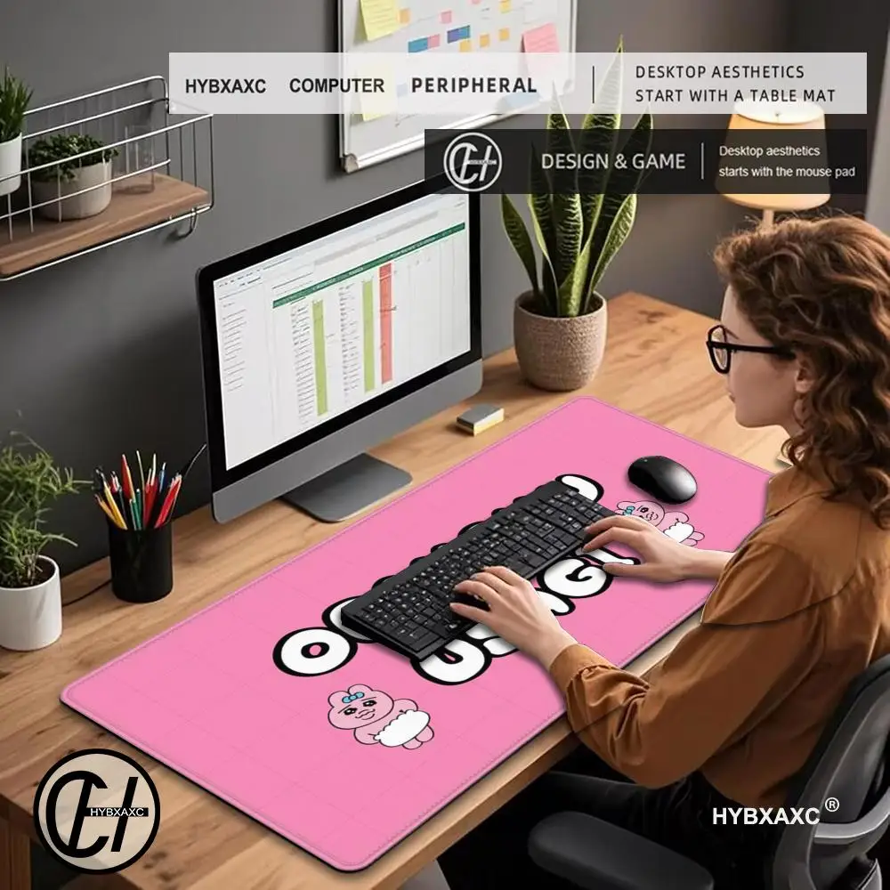 

HD Cartoon O-Opanchu W-Usagi-S Mouse Pad Non-slip Rubber Gamer Balance Computer Mat Decoracion Deskmat Laptop Office Large XAXC