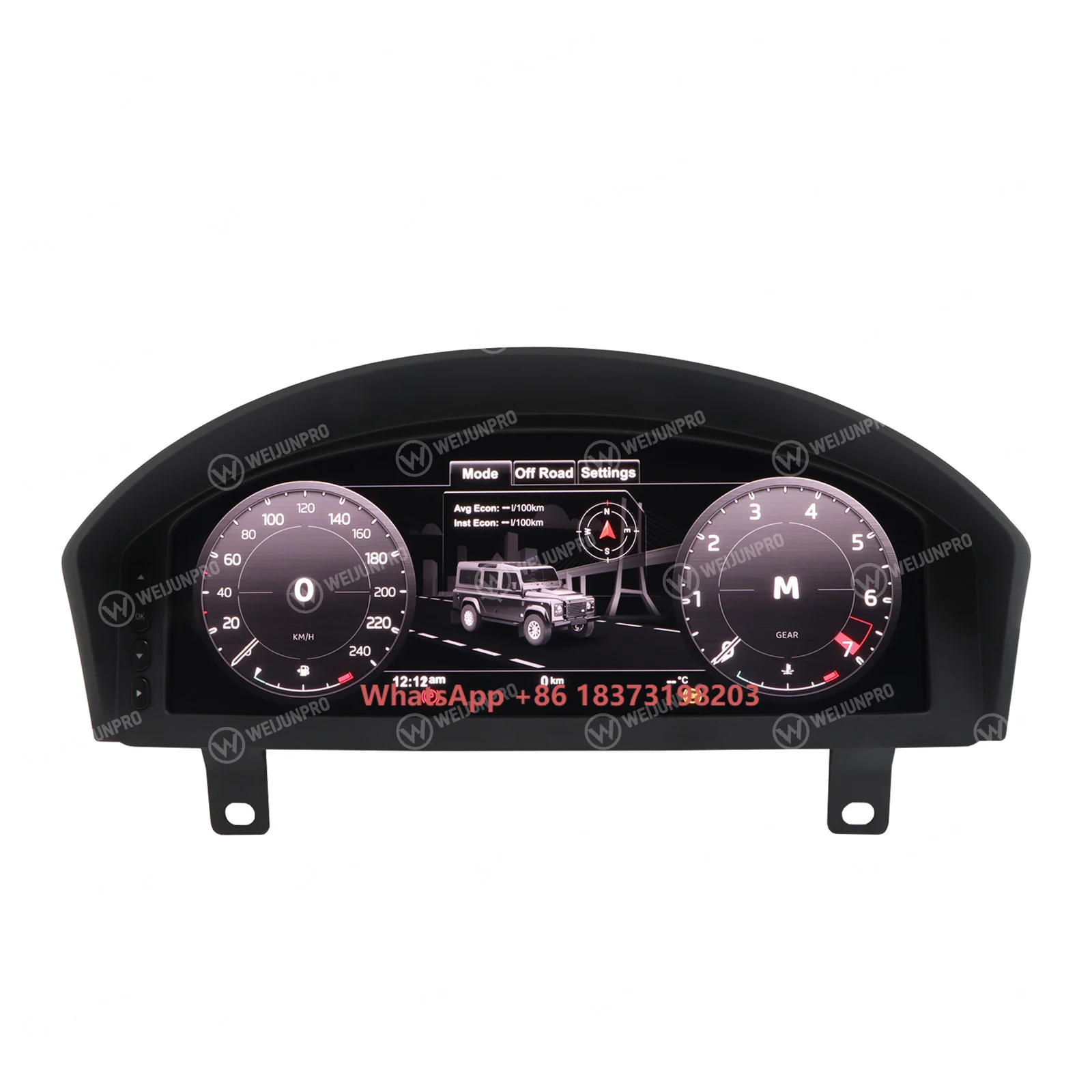 Car Auto Meter Speedometer Panel Digital Dashboard Instrument Cluster for Defender 2012-2016