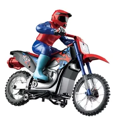 Large 33CM simulation remote control motorcycle 2.4G remote control 1:10 motorcycle off-road vehicle with auxiliary wheel light