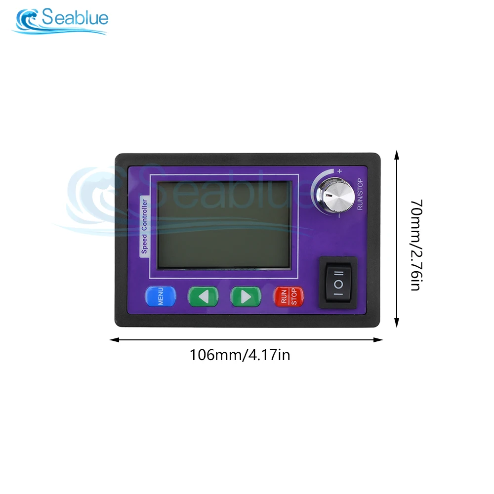 Do przodu rewers 0 ~ 100% regulowany DC 10-55V regulator obrotów silnika DC PWM 12V 24V 48V napięcie Amp wyświetlacz zdalnego sterowania