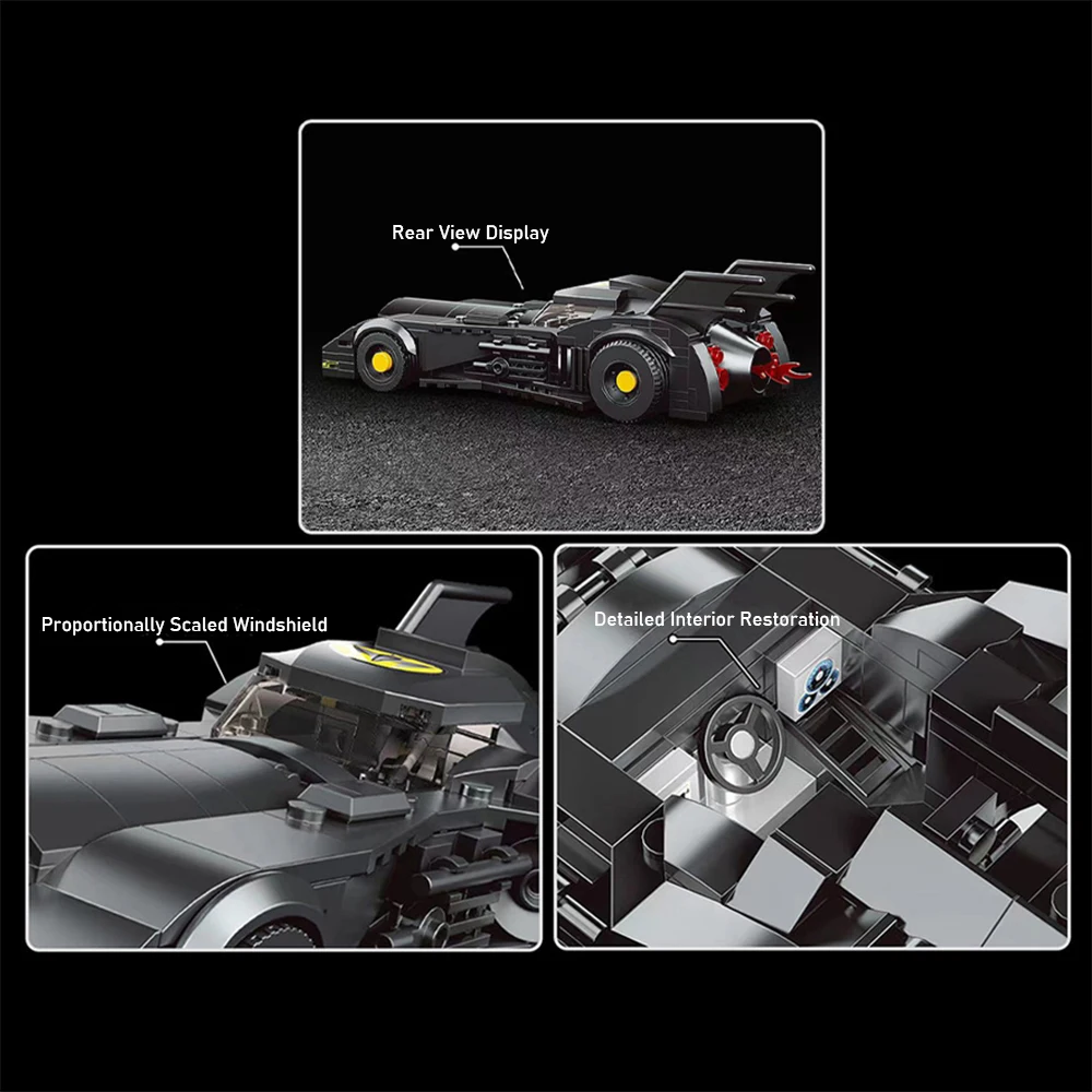 Blocchi da Costruzione Stile Film di Auto Blindata, Modello di Assemblaggio Creativo, Giocattolo Educativo, Puzzle, Esposizione, Collezione, Regalo, Decorazione