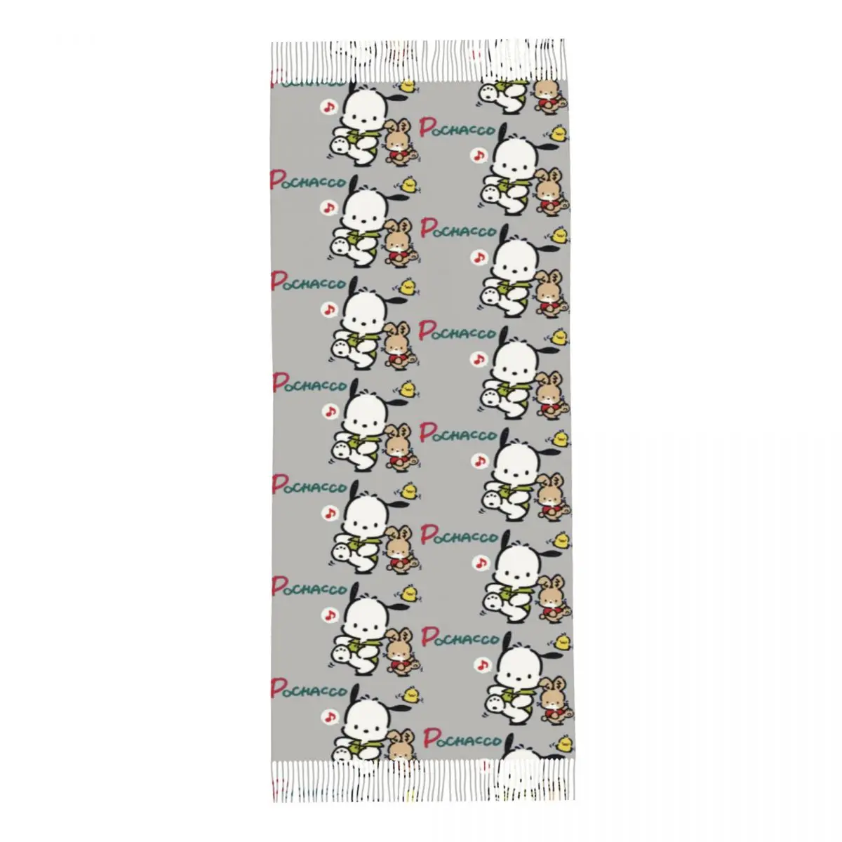 مخصص Pochacco صموئيل شرابة وشاح المرأة شال ناعم التفاف الإناث الشتاء الخريف الأوشحة