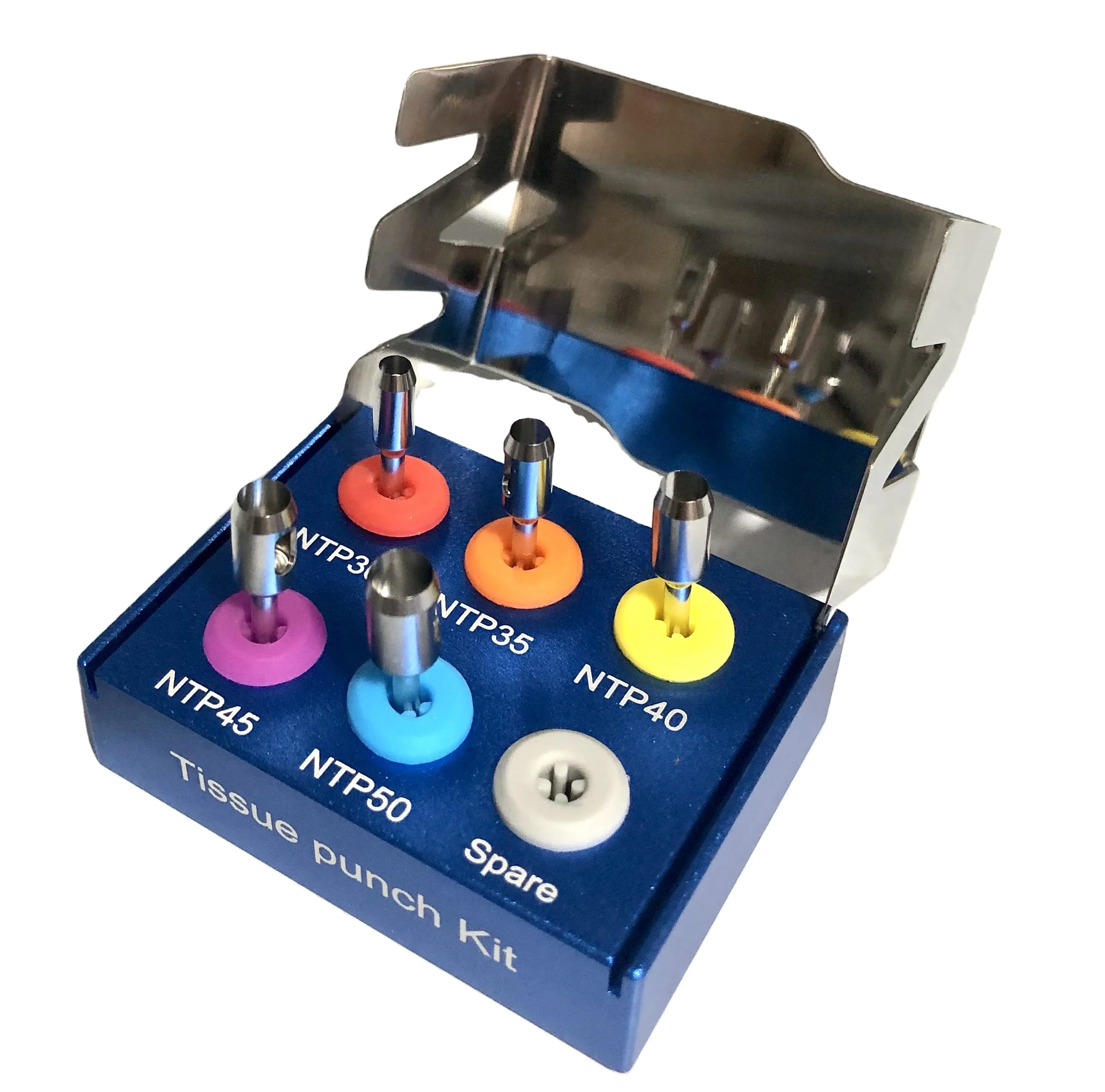 High Quality Five Pack Stainless Steel Tissue Punch Kit Oral Instrument Implants