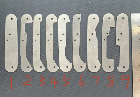 1 Piece Custom Made Titanium Alloy TC4 Liners for 91mm Victorinox Swiss Army Knife