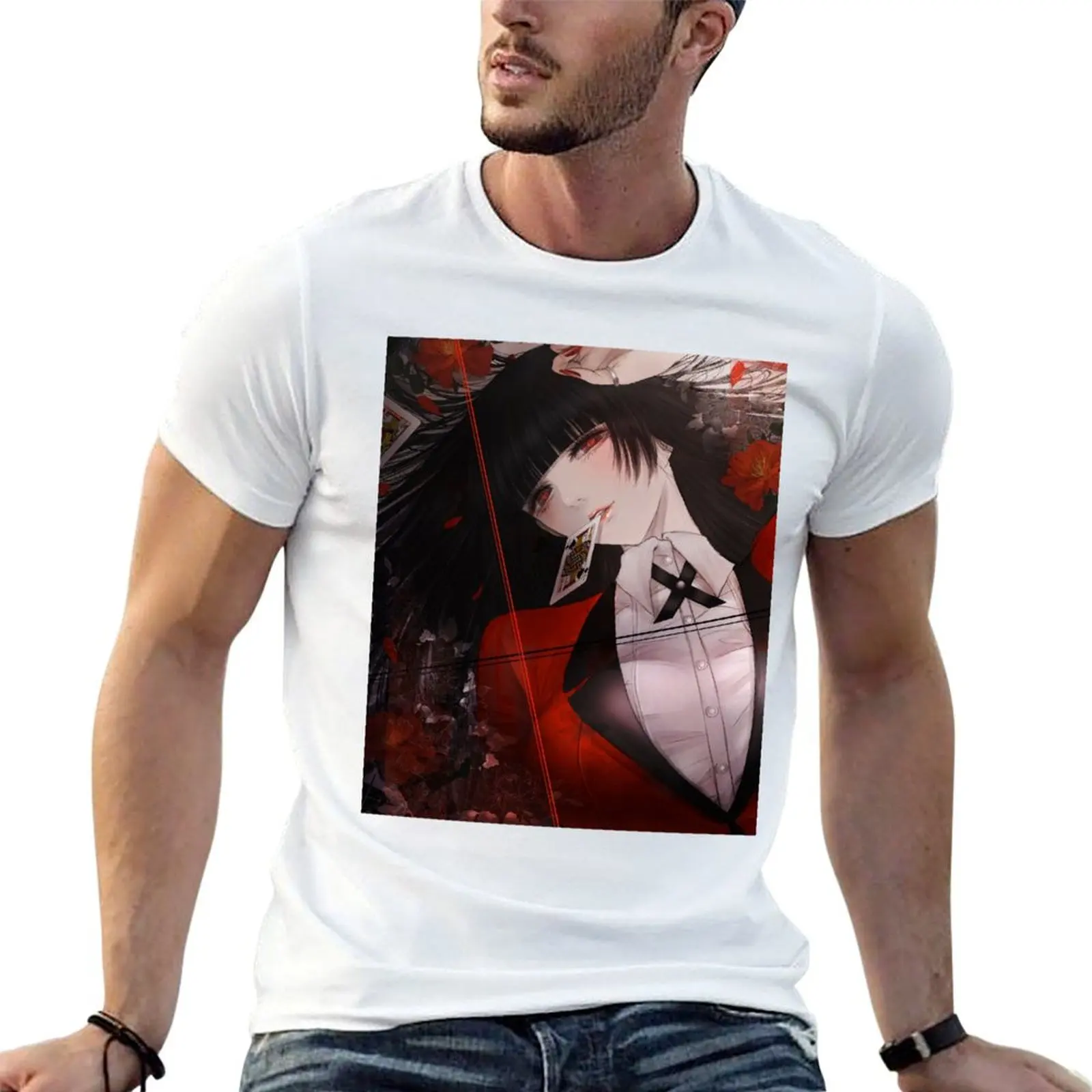 kakegurui T-Shirt Anti-Fade Casual Tee Shirt