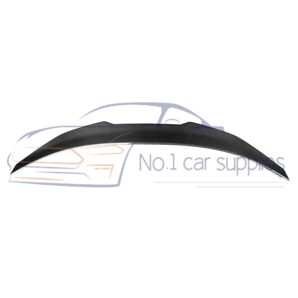 High Glossy Dry Carbon Fiber SQ Style Top Wing M5 Car Spoiler for 8 Series G15 PSM Rear