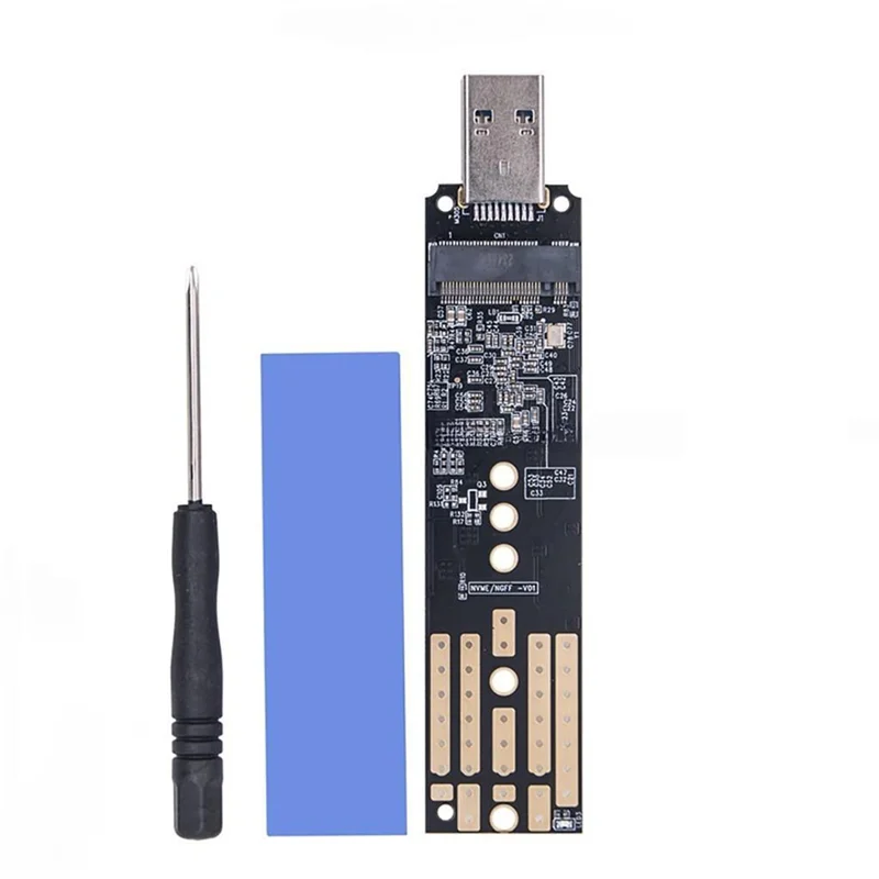 

Well Made-M. 2 To USB3.1 Converter Dual Protocol Support-Enclosure For NVME NGFF M2 SSD Case Adapter For 2230/2242/2260/2280