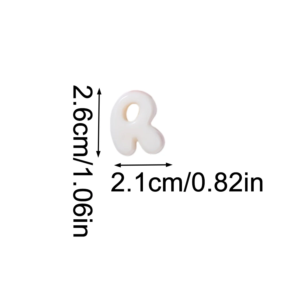 500g, ca. 175 Stück, bunte, interessante 3D-Alphabetperlen, einzigartiges Design, A-Z-Buchstaben, Acrylperlen mit großem Loch für DIY-Dekorationen – Detail 1