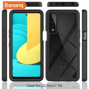 Bananq-Full Body Armour Schockdelie-Telefonhülle, Samt klarer Abdeckung, geeignet für LG G8, V50s, V60, Thinq, G8X, 360 12 Hauptverkäufe doppelte iPhone -Cover - №1