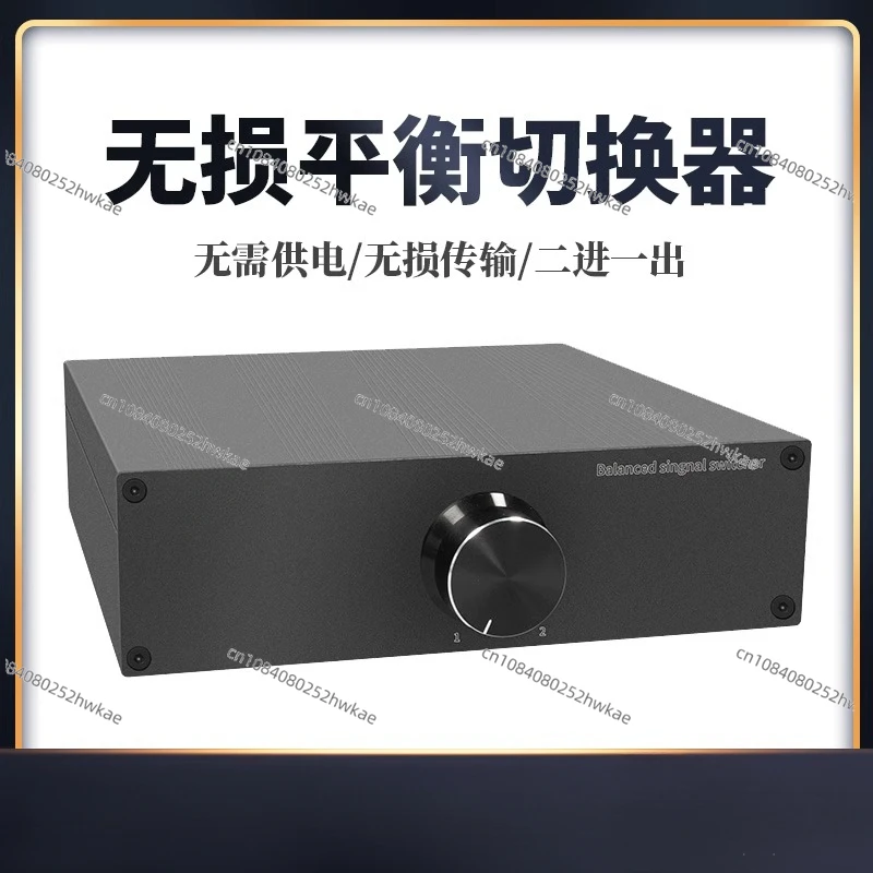 

Passive Audio Switcher 2 in 1 Out Balanced Port XLR Audio Signal Lossless XLR Head Converter 1 in 2 Out