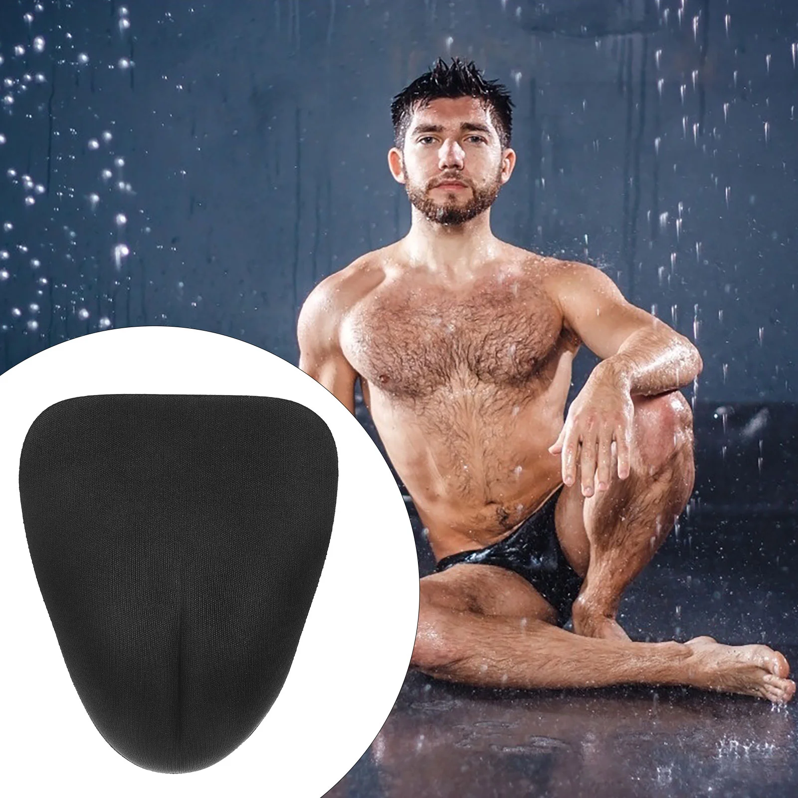 Mutandine Spacer Shapewear Controllo della pancia Rigonfiamento Nascondere Mutandine Biancheria intima traspirante Inserto in spugna Accessorio Uomo