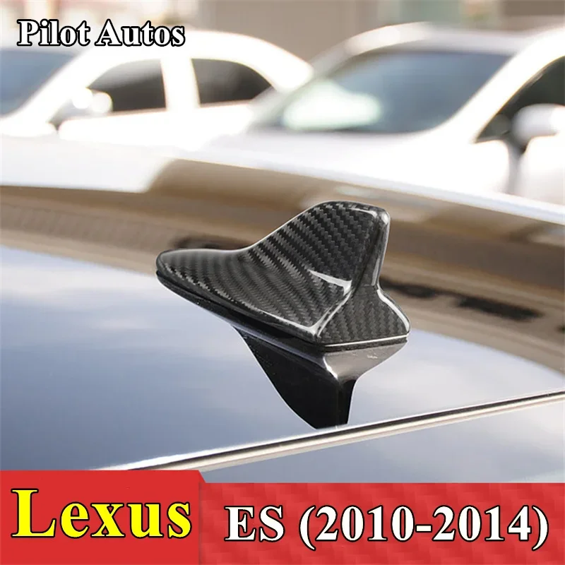 

Car Roof Signal Shark Fin Aerial Antenna Genuine Carbon Cover For Lexus ES 2010 2021 2012 2013 2014