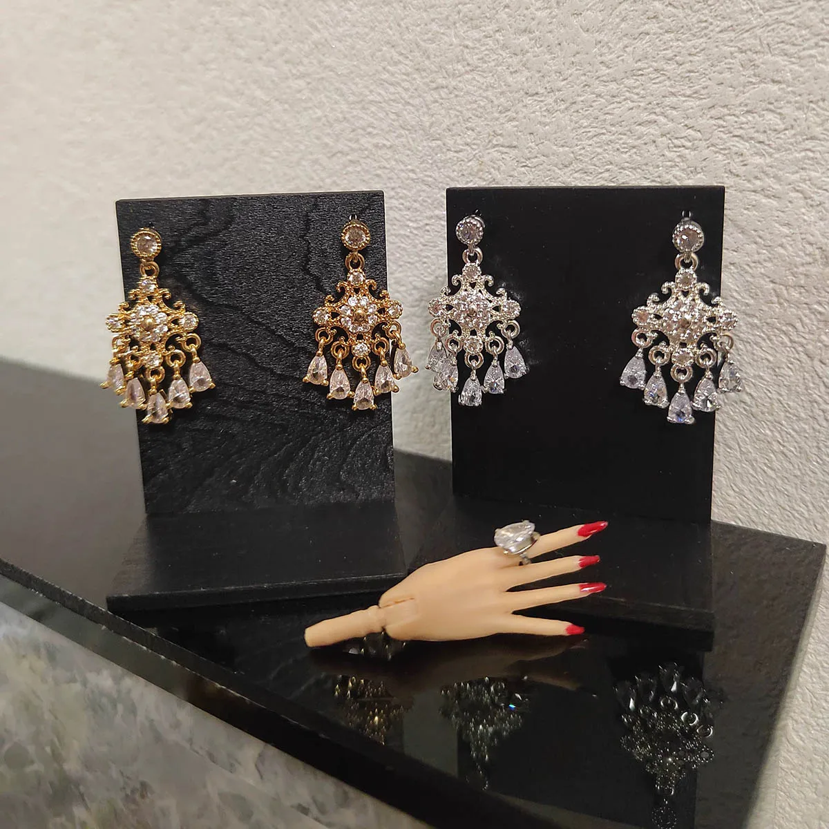 

1/6 супермодель куклы, ювелирные аксессуары, оригинальный дизайн, роскошные серьги с кисточками и бриллиантами для куклы 30 см, наряд для дня рождения