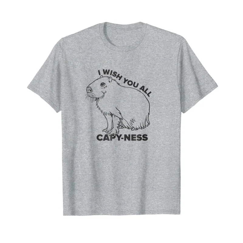 111 www I Wish You All Cap-Ness T-shirt -Capybara Lover