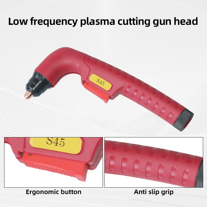 Inverter DC Air Plasma Torch S45 Head Body Air-cooled Cutting Torch for CNC Plasma Cutting Machine Central Connector