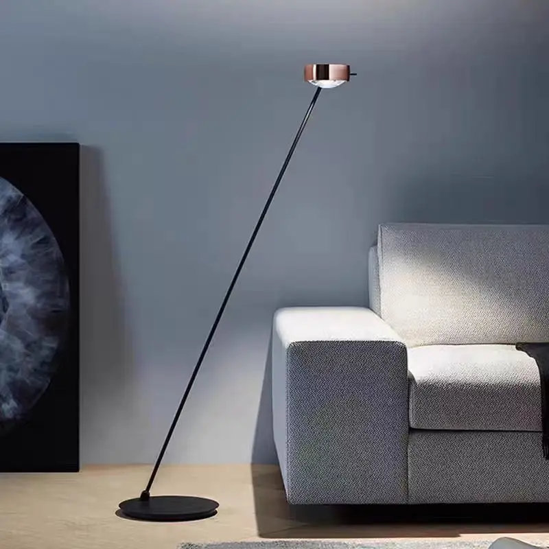 German Minimalist Living Room Decoration Floor Lamp Designer Study Bedroom Sofa Balcony Corridor Induction Gesture Dimming Lamp