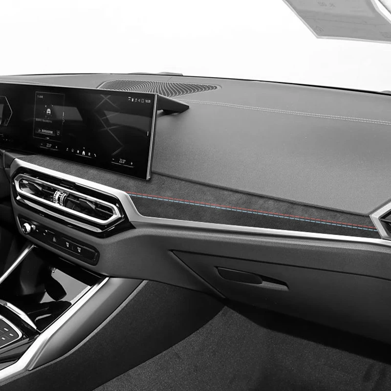 

For BMW Two-gate G42 3er I3 G20 G28 4er I4 G23 Center Console Dashboard Trim Sticker Made of Alcantara Car Interior Accessories