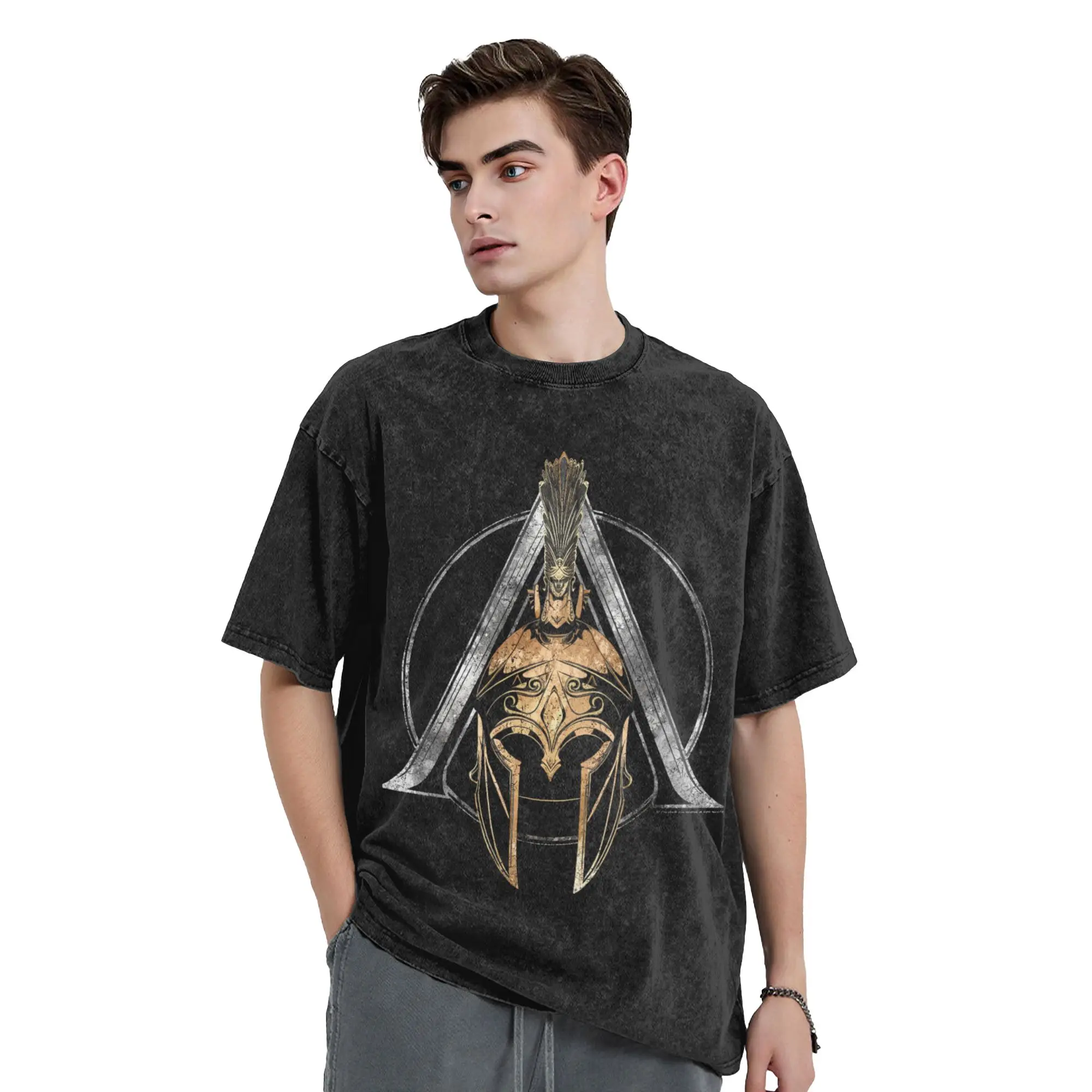Assassins Creed T-Shirt Summer  Vintage T-Shirts Casual Novelty Tee Shirt For Male Short Sleeve Custom DIY Tops