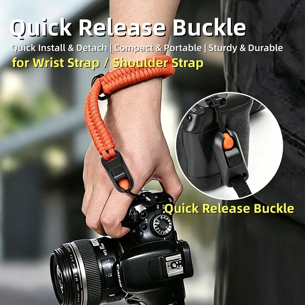 Camera Strap Buckle Quick Release Connector Wrist Strap Adapter Anchor for Sony Canon Fujifilm Nikon GoPro DJI Camera Accessory