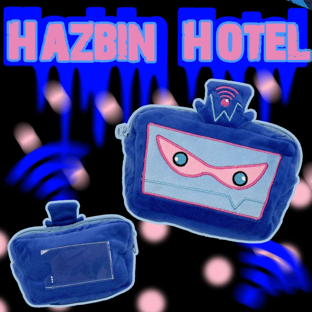 

Hazbin Hotel Plush Storage Bag And Coin Purse Card Bag Keyring Coin Case Accessory Cards Pack Keychain Change Purse Gift