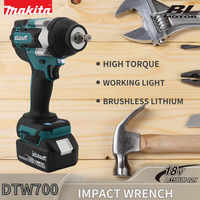 Makita DTW700 Cordless Impact Drill Brushless Wireless Electric Wrench Multifunctional Portable Power Tools For 18V Battery