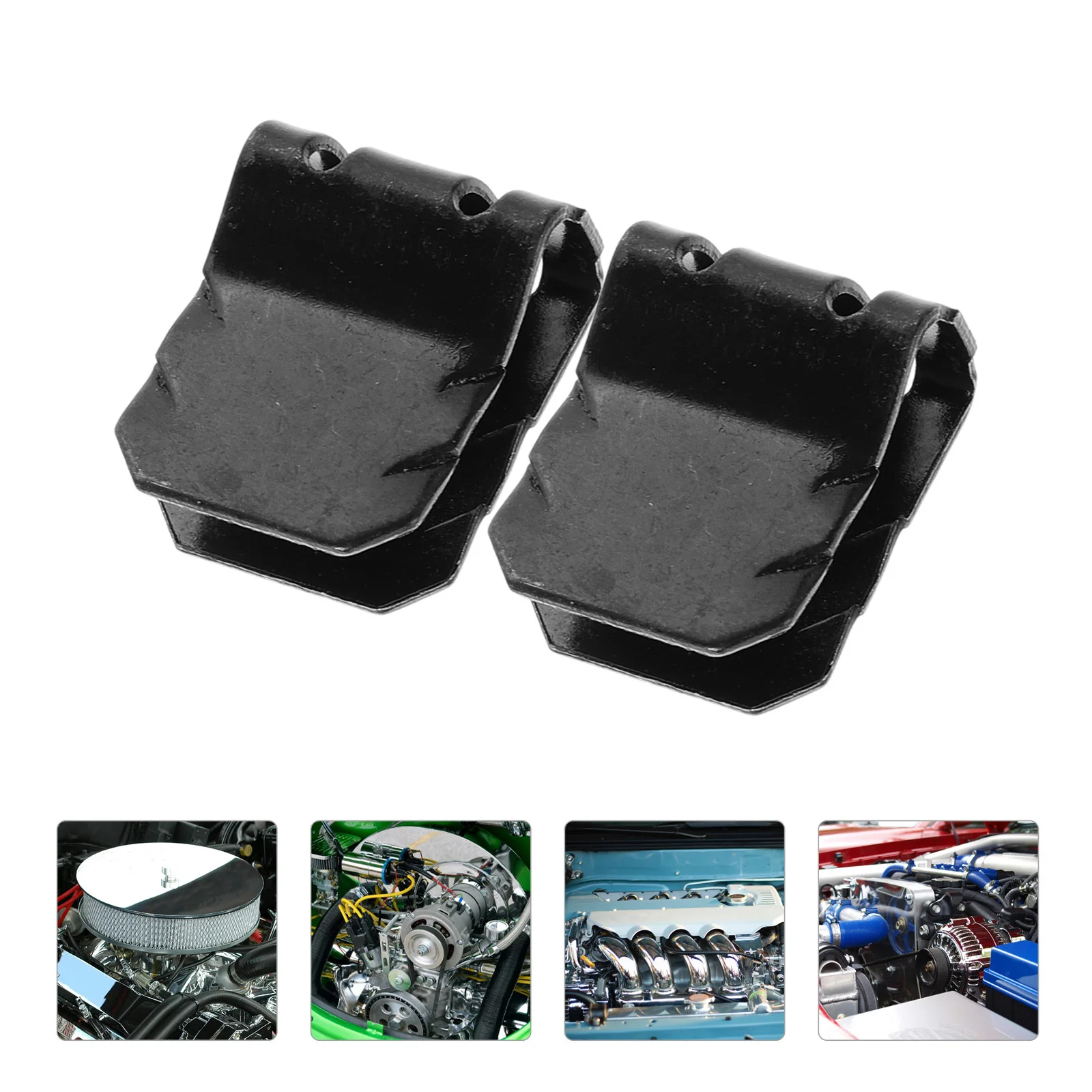 

10Pcs U-Shaped Automotive Clips Metal Retainer Clips Car Engine Hood Support Rod Fasteners Replacement Parts