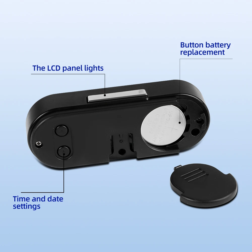 電子車の時計,自動時計,LEDライト付き温度計,LCDバックライト付きデジタルディスプレイ,カースタイルのアクセサリー