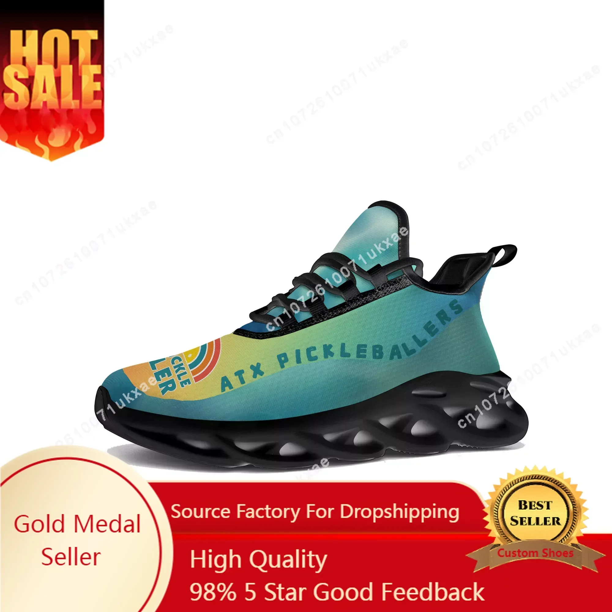 

ATX PICKLEBALLERS pickleball Flats Sneakers Mens Womens Sports Running Shoes High Quality DIY Sneaker customization Shoe