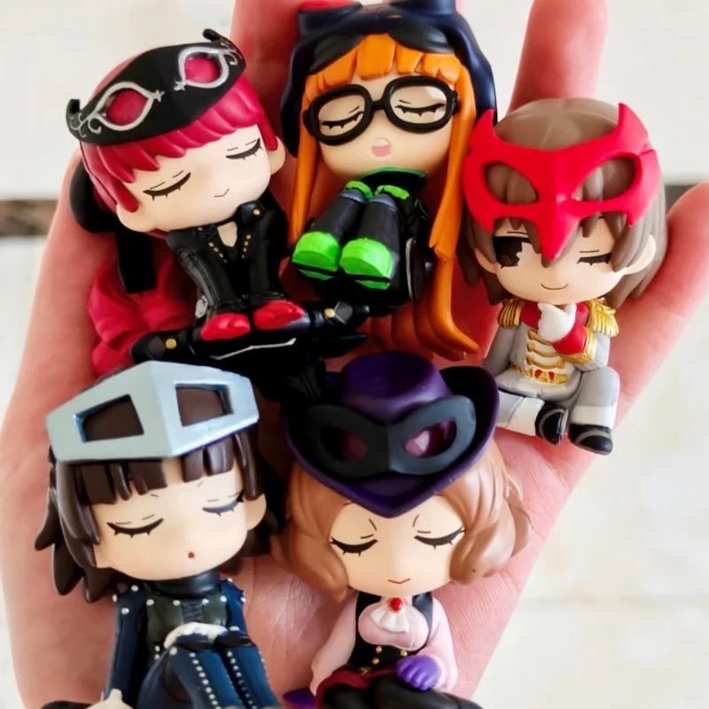 Genuino Takara Tomy Akechi Goro Sakura Futaba hombro en hombro modelado V2 colección Gashapon ornamento modelo de acción Juguetes