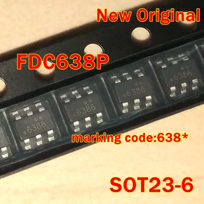 

1Pcs to 100Pcs Fdc638P Sot23-6 New Original Marking Code:638* P-Channel 2.5V Powertrench Specified Mosfet
