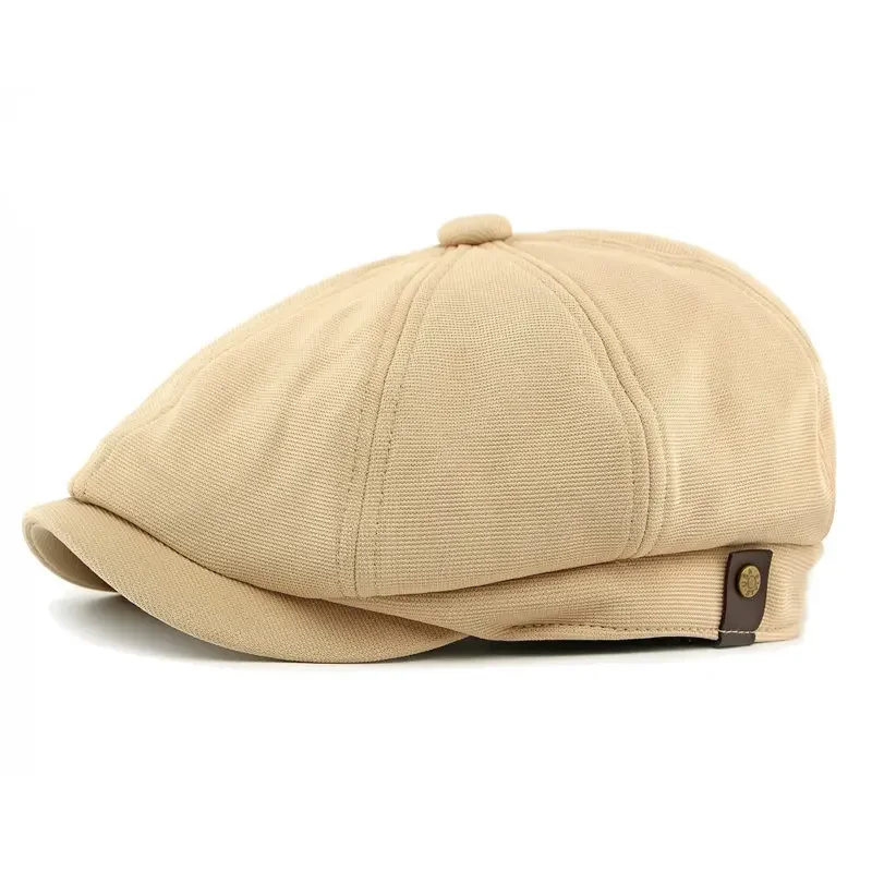 الخريف الشتاء البوليستر طباعة الدافئة موزع الصحف قبعات الرجال قبعة مسطحة النساء الرسام قبعات بيريه 118 #3