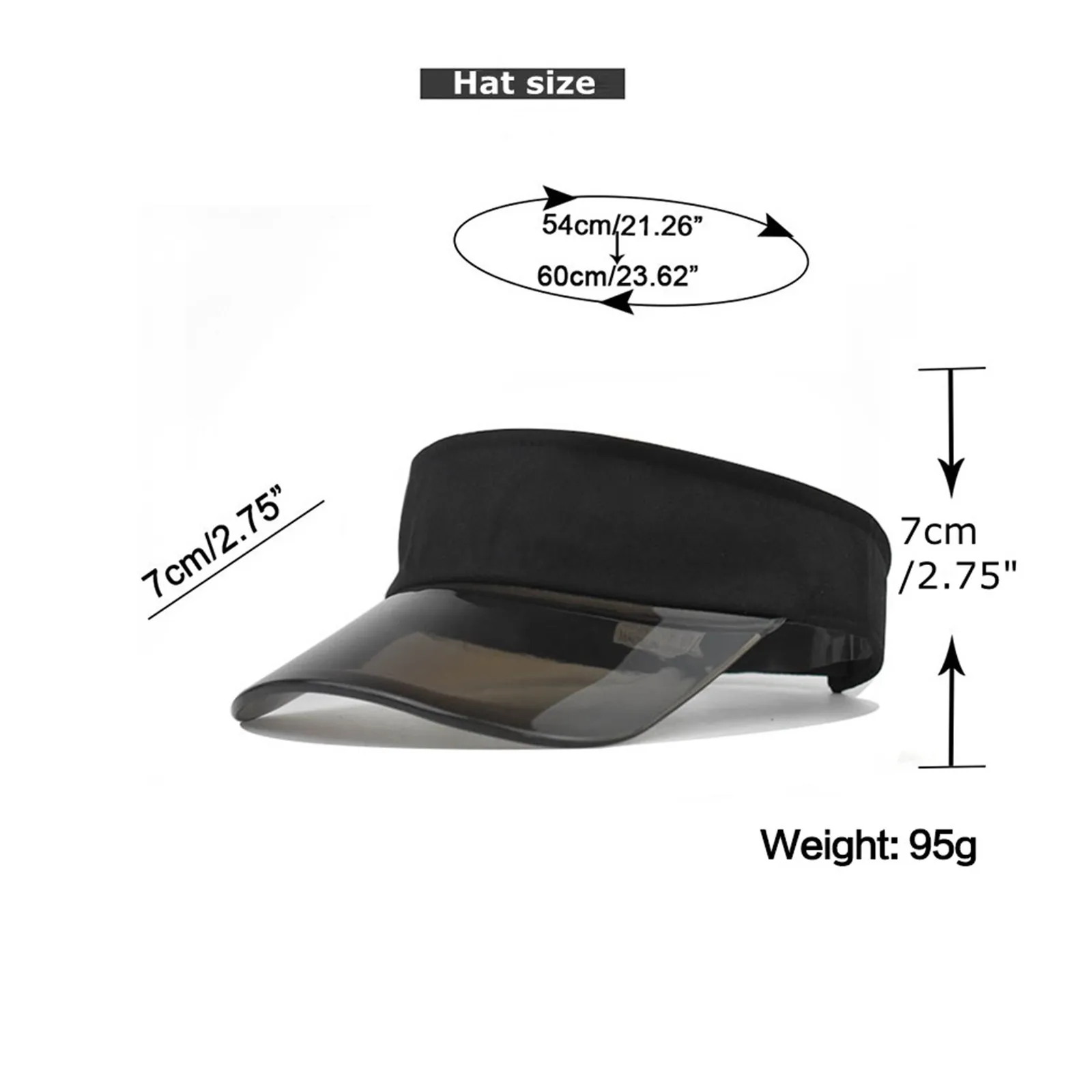 Summer Sun Hats Transparent Visor Caps Topless Empty Sun Visor Cap hat Ladies Adjustable Topless Beach Trip Cap casquette homme