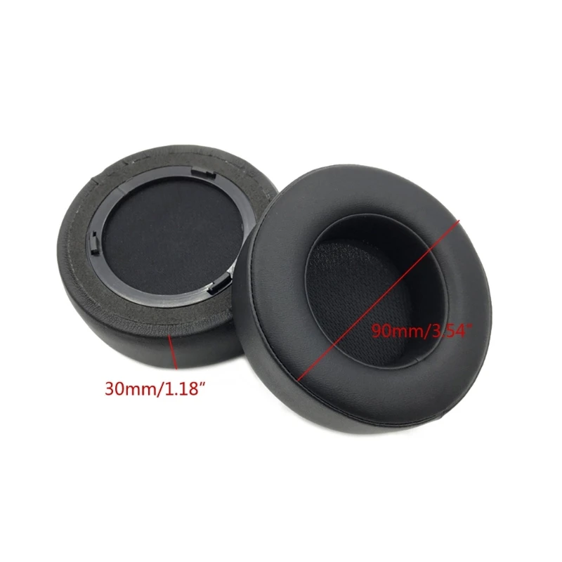 イヤーパッド スポンジクッション交換用弾性クッションイヤーマフ RGB ワイヤレスゲーミングヘッドフォン用 (1ペア)