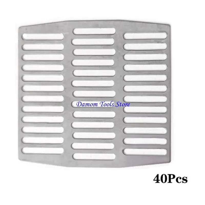 57BE Set of 40 Brick Wall Weep Vent Covers Protections Weep Hole Grills set Masonry Weep Hole Accessories for Home & Garden