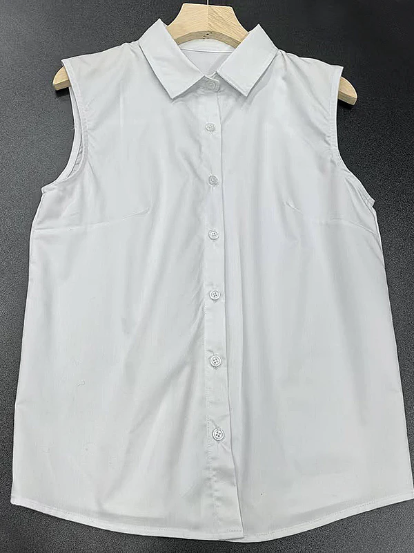 white-non-iron-elastic-irt-women's-slim-fit-svel-profional-commuting-irt-with-fake-collar-vest-tank-top-layering