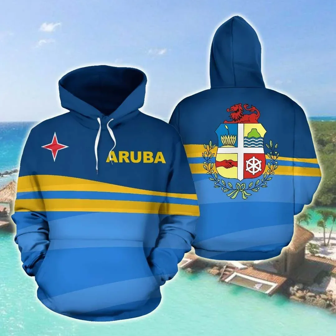 

Aruba 3D Printed Men For Women Hoodies Harajuku Streetwear Fashion Sweatshirts Jacket Oversize Men'S Hoodie