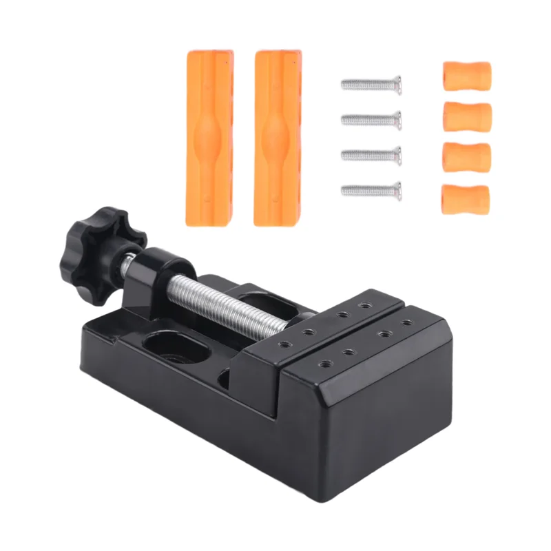 A84Z-Mini morsa piccola mini morsetto piatto da tavolo ganascia da banco morsetto trapano pressa morsa da tavolo apertura morsa utensili manuali fai da te 13,5X6,5X3,6 cm