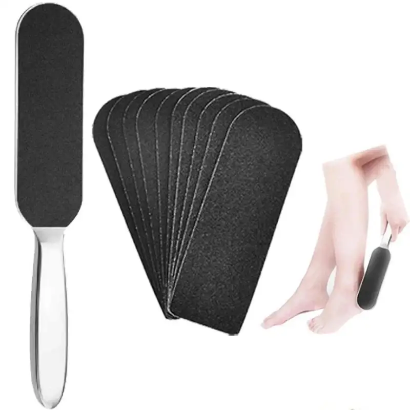 【Y】10/11Pcs Foot-Care-Tool Foot Files Replace Sanding Cloth Pedicure Feet Files File-Calluses-Remover Dead Skin Foot Rasp