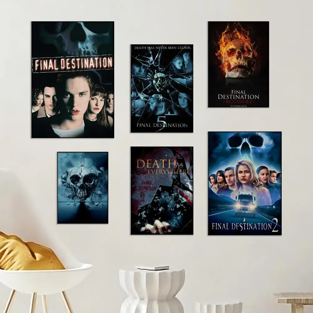Movie F-Final Destination Poster Painting Wall Art Home Decoration Print for Living Room Decor Game Room Hot
