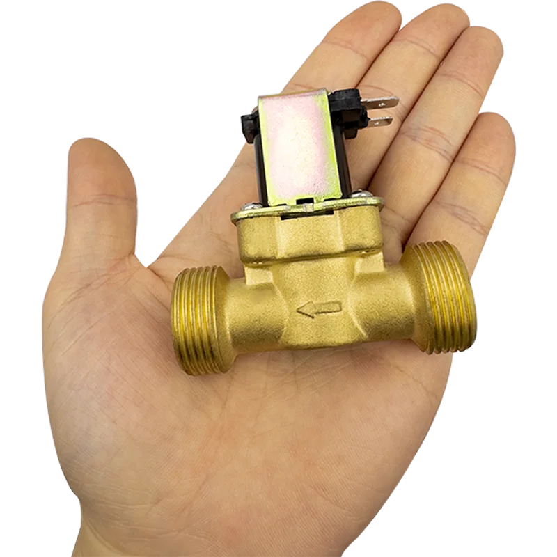 G3/4 "التيار المتناوب 110/220 فولت تيار مستمر 5/12/24 فولت صمام الملف اللولبي النحاسي المغلق عادة للتحكم في المياه صمامات المياه المغناطيسي التبديل #2