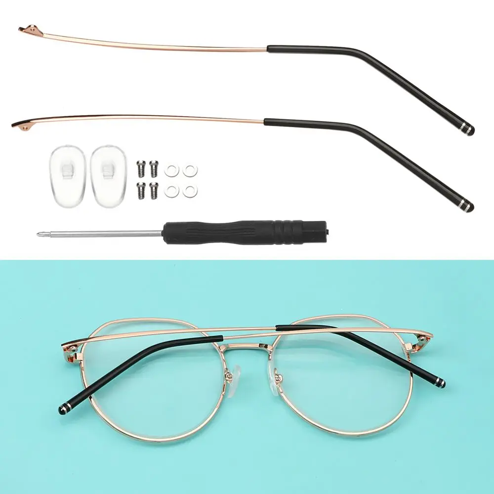 1 Pair Metal Glasses Temple Arm Eyeglasses Universal Replacement Frame Glasses Frame Repair Eyewear Accessories