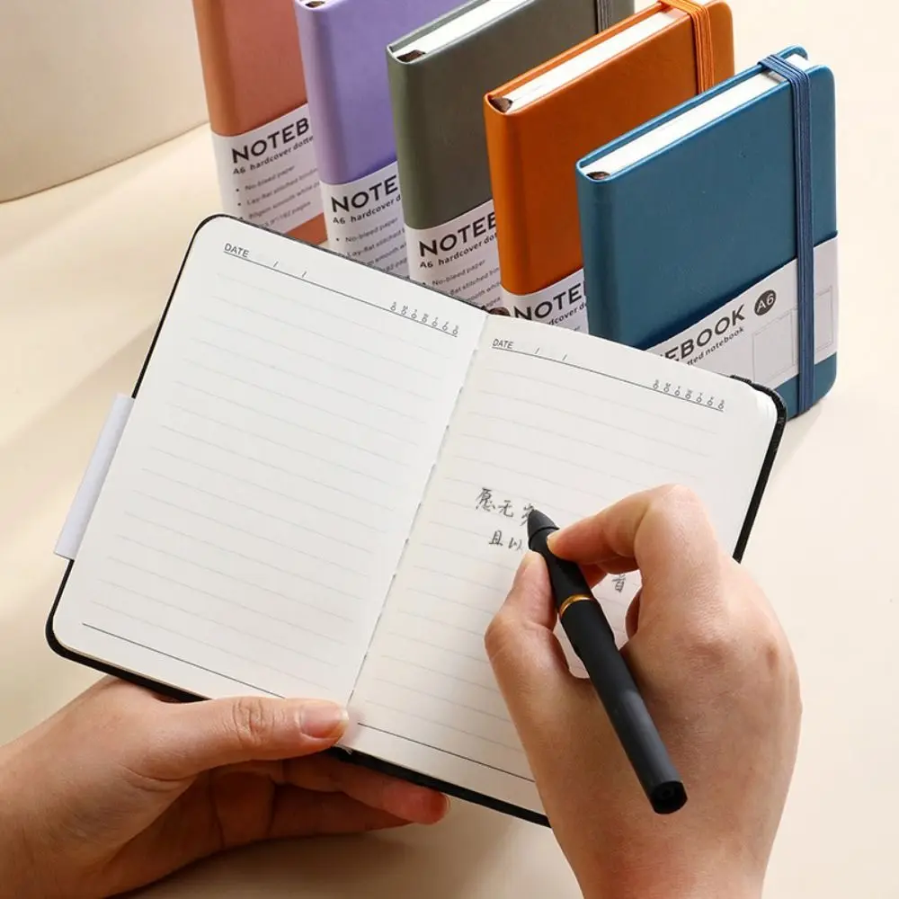 Strap Notebook A6 Mini Notebook Memo Diary Planner Agenda Organizer Pocket Notepad Word Book Taking Notes