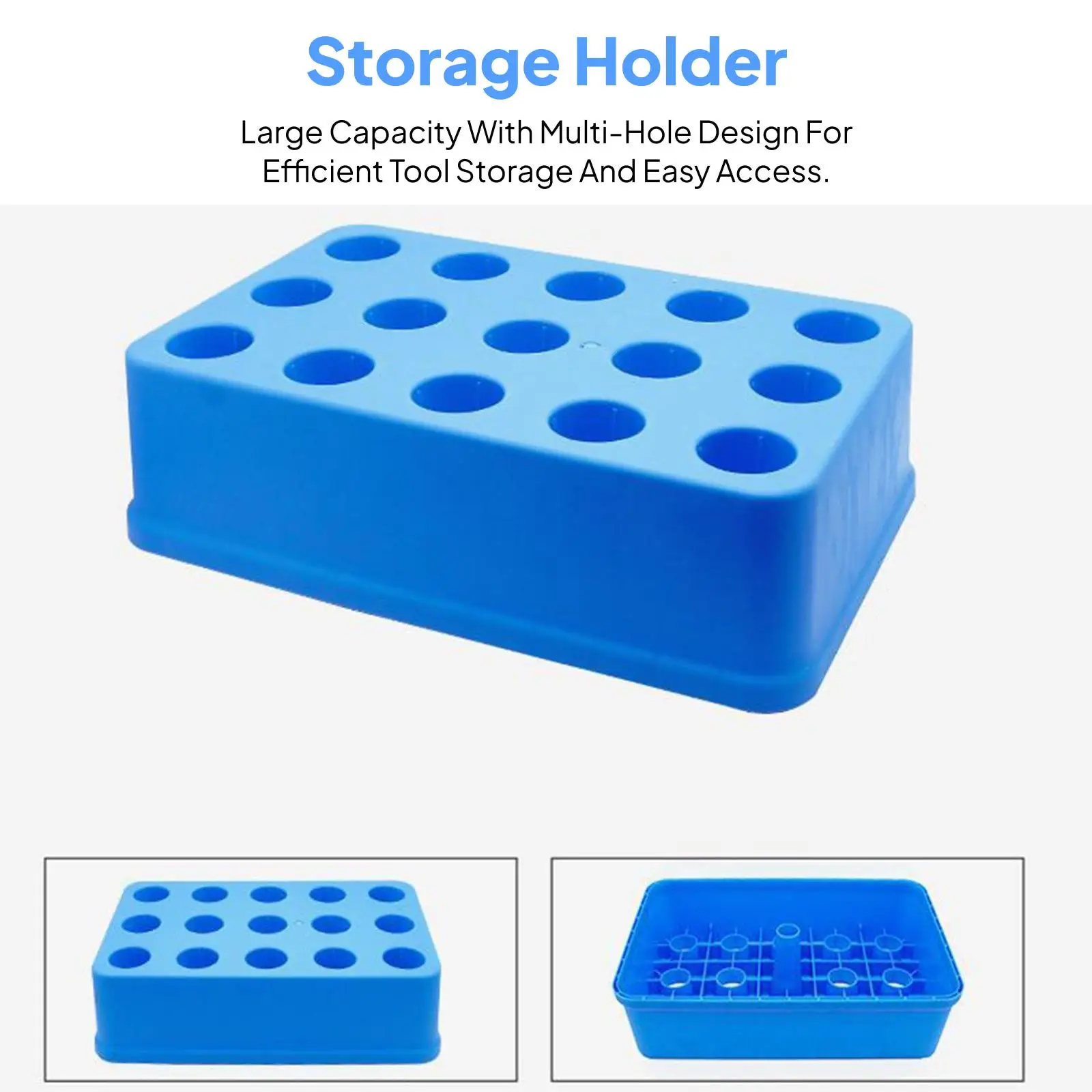 Large Capacity CNC Holder Storage Box Organizer Porous Stand Case for Drill Bit and Milling Tools