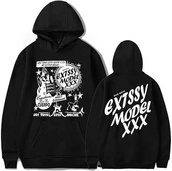 

Толстовка с капюшоном Junior H Sad Boyz Extssy Model Merch Винтажная мода унисекс пуловер в стиле хип-хоп