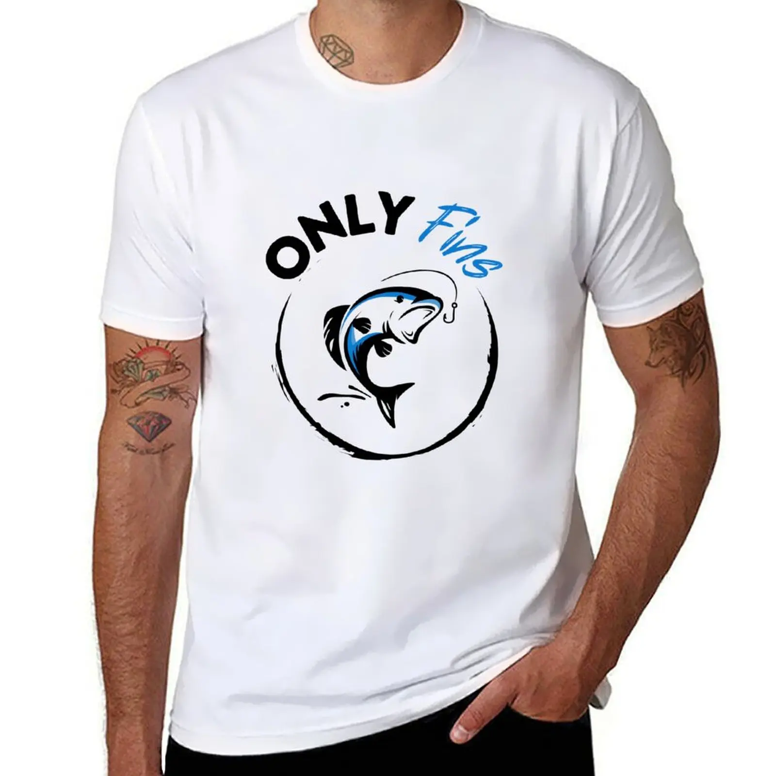 

Only Fins T-Shirt t shirts for man pack cotton t shirts cotton 100% T-Shirt