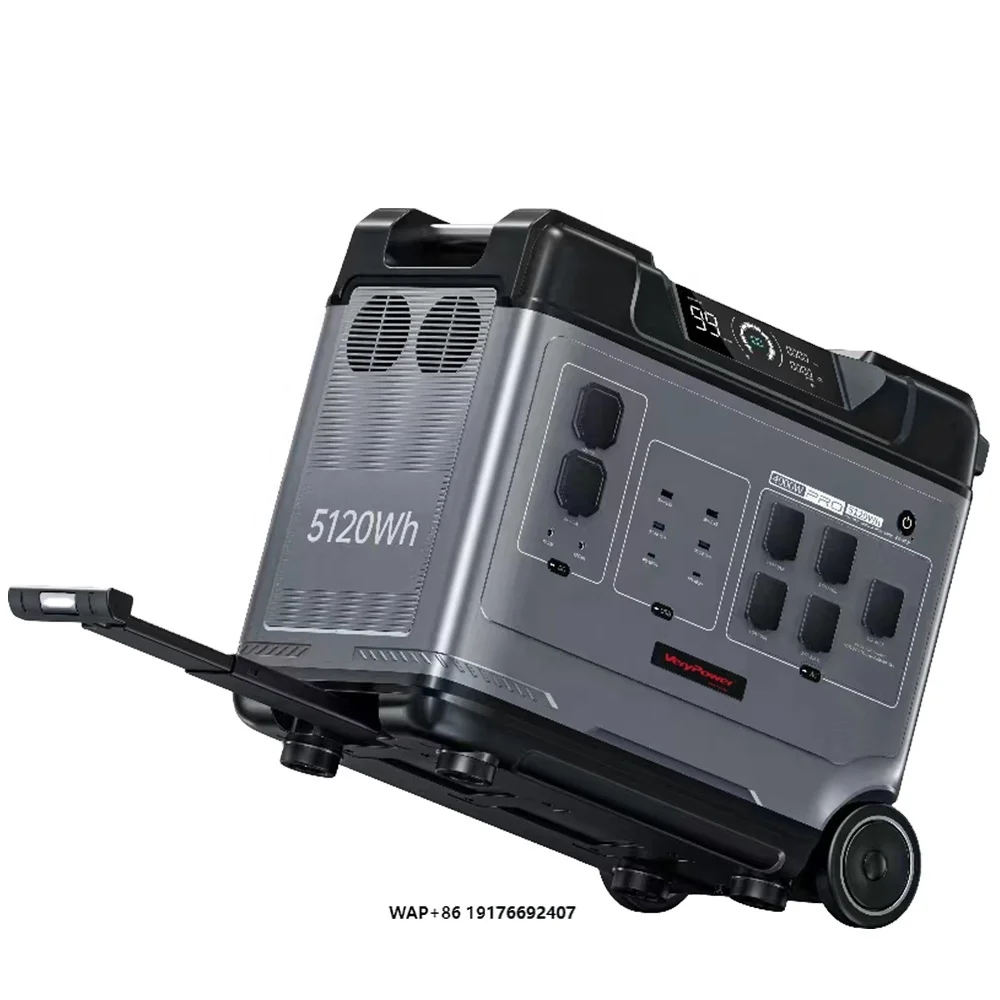 5120W 4000W Solar Power Generator 110V 220V Outdoor Use Solar Power Backup Portable Power Bank