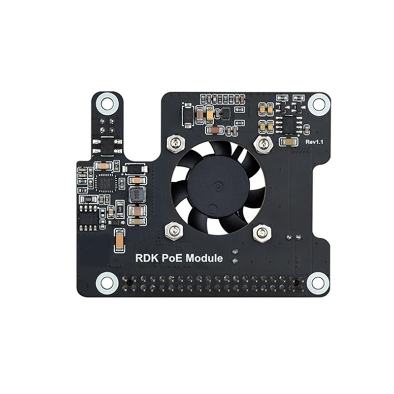للوحة توسيع RDK X5 Poe 802.3Af/At إيثرنت عالي الطاقة مع مروحة تبريد ومبدد حرارة معدني لتعزيز الأداء